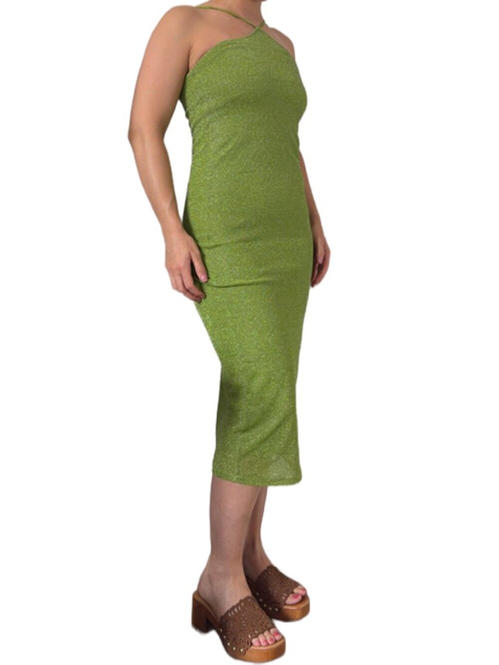 Vila Glitter Midi Dress